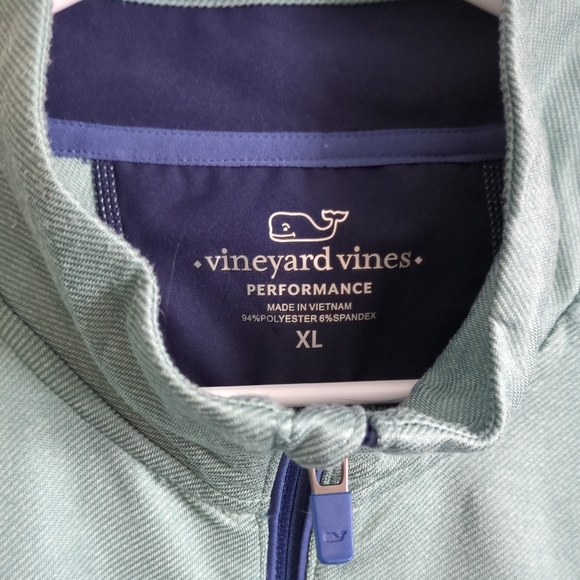 Vineyard Vines Men's XLMint Performance 1/4 Quarter Zip Pullover - Picture 7 of 9